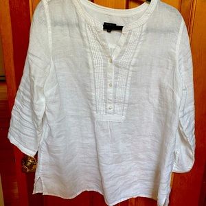 Talbots linen blouse